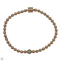 14k Rose Gold Plated Beads & Pavé Bracelet By Pandora