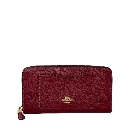 Accordion Zip Wallet In Crossgrain Leather Designer By Coach, Size: Medium
