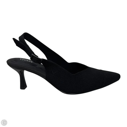 Addison Pointed-Toe Slingback Heels By Vivaia In Black, Size: 10.5 (40.5)