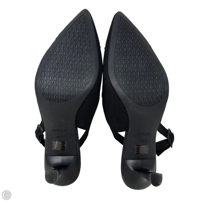 Addison Pointed-Toe Slingback Heels By Vivaia In Black, Size: 10.5 (40.5)