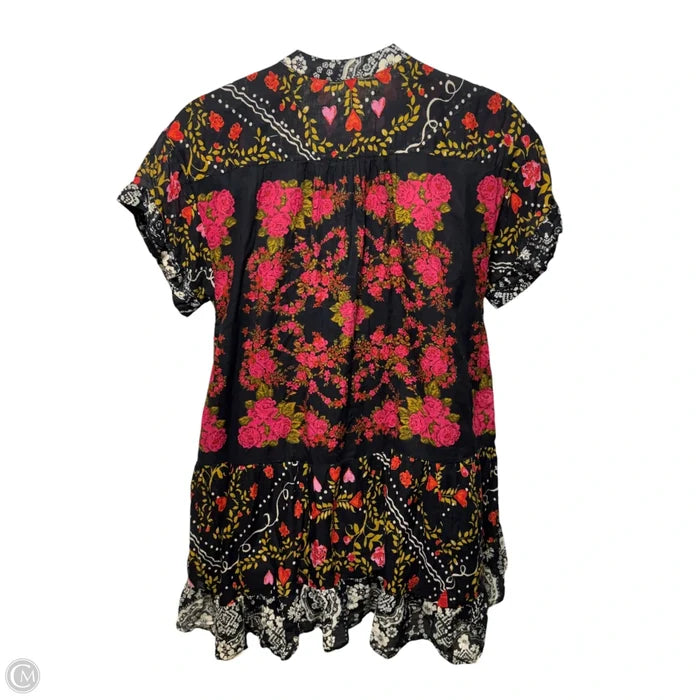 Agnes Printed Mini Dress By Free People In Floral Heart Print, Size: M