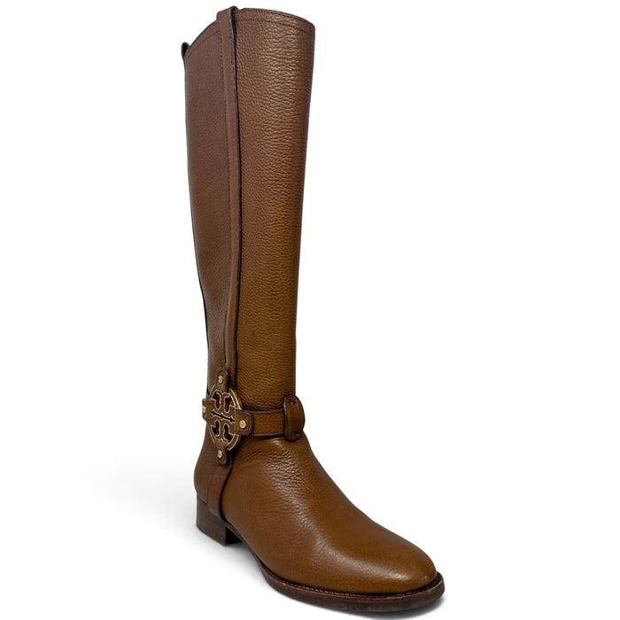 Amanda Riding Boots Designer By Tory Burch In Brown, Size: 7