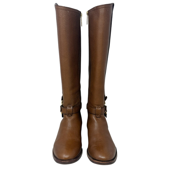 Amanda Riding Boots Designer By Tory Burch In Brown, Size: 7