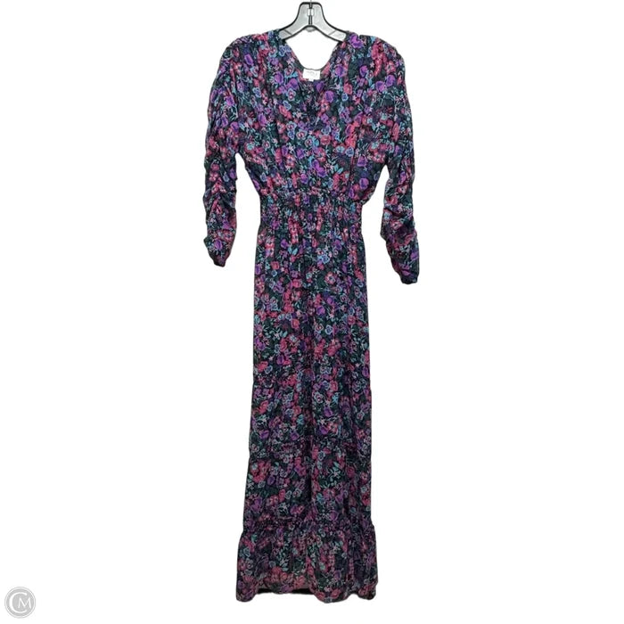 Anouska Dress Designer By Misa In Gemstone Floral Print, Size: S