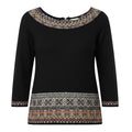 Antiquarian Boat Neck Wool Mohair Blend Pullover Sweater By Sleeping On Snow X Anthropologie In Black & Purple, Size: XS