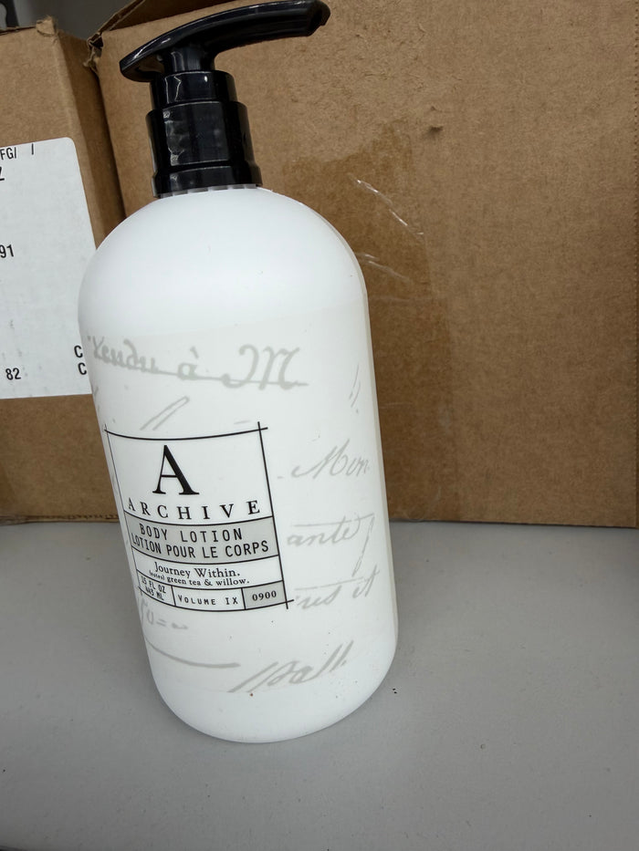 Archive Body Lotion 15 oz – Luxury Hotel Body Lotion (Green Tea & Willow)