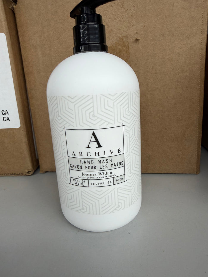 Archive Hand Wash 15 oz – Luxury Hotel Hand Soap (Green Tea & Willow)