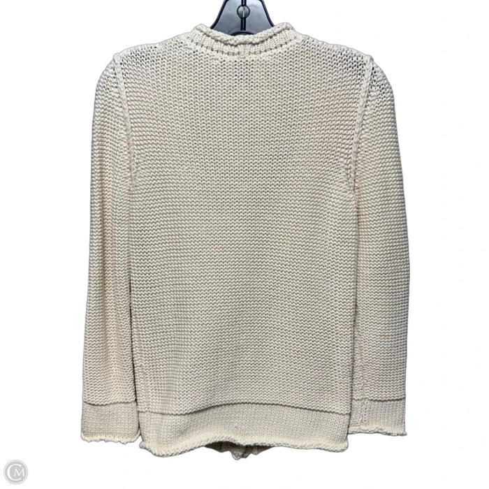 AS IS Sweater Cardigan By Goop In Cream, Size: M