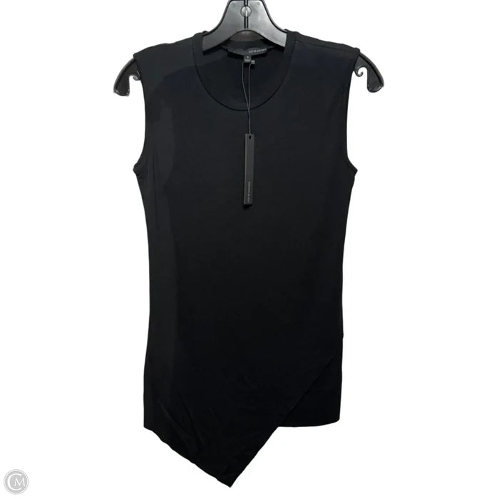 Asymmetrical Hem Top Sleeveless By Harve Bernard In Black, Size: S