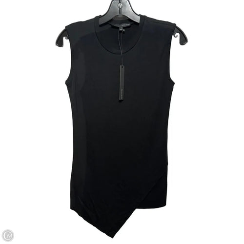 Asymmetrical Hem Top Sleeveless By Harve Bernard In Black, Size: S