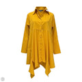 Asymmetrical Shirt Dress By CQbyCQ In Yellow, Size: S/M