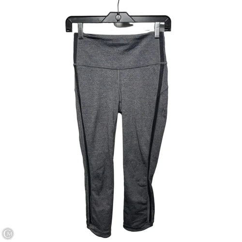 Athletic Capri Leggings By Lululemon In Grey, Size: 4