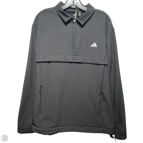 Athletic Jacket By Adidas In Black, Size: M