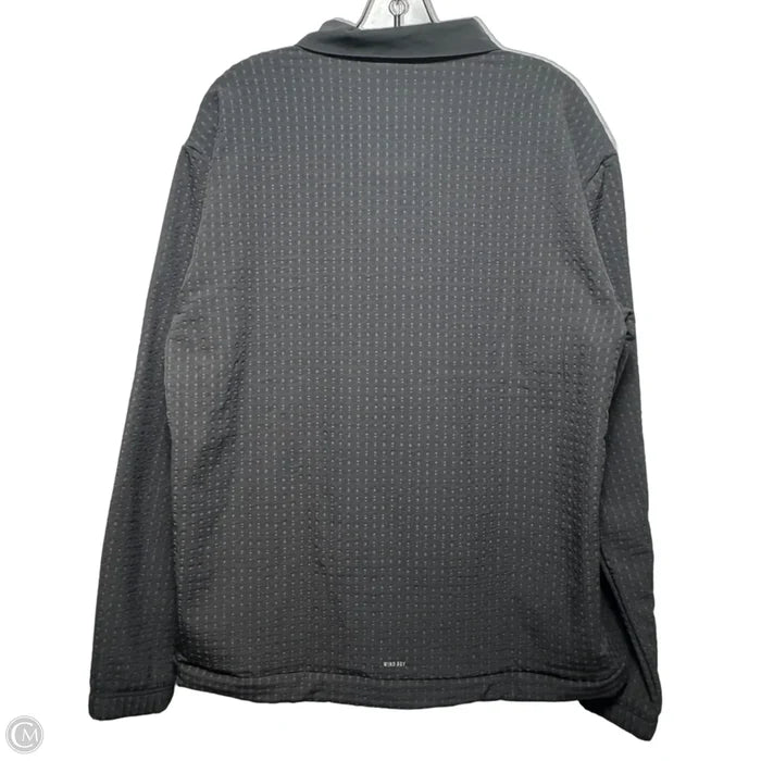 Athletic Jacket By Adidas In Black, Size: M