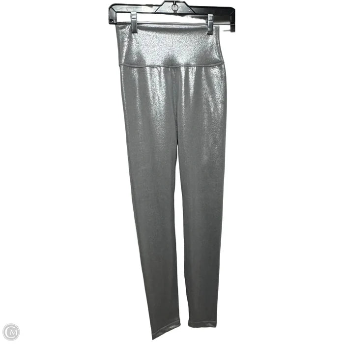 Athletic Leggings By Allfenix In Silver, Size: S