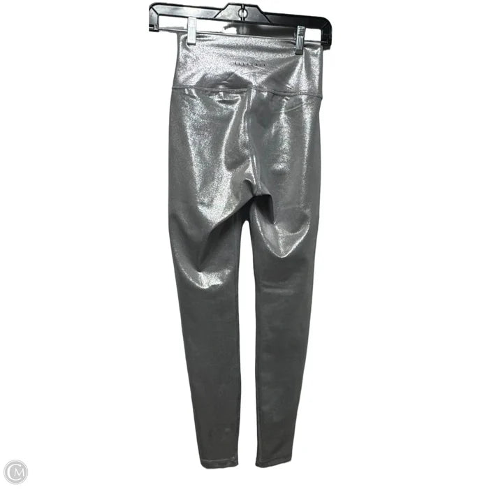 Athletic Leggings By Allfenix In Silver, Size: S