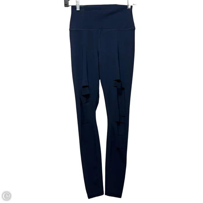 Athletic Leggings By Alo In Blue, Size: S