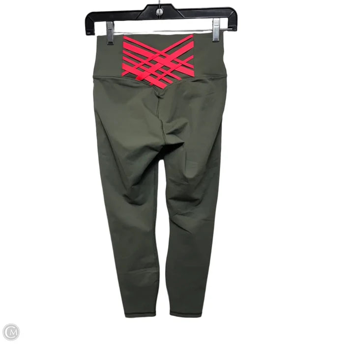 Athletic Leggings By Fabletics In Green, Size: S