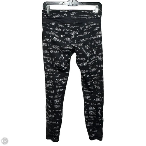 Athletic Leggings By Lululemon In Black & White, Size: 6