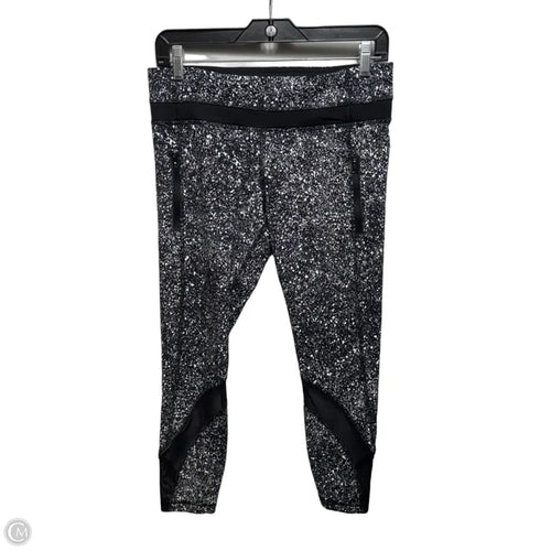 Athletic Leggings By Lululemon In Black & White, Size: 8