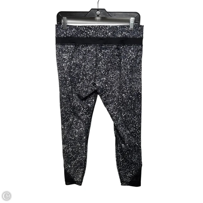 Athletic Leggings By Lululemon In Black & White, Size: 8