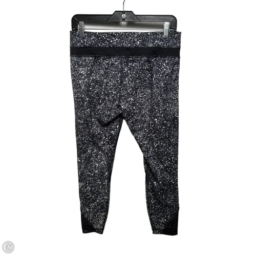 Athletic Leggings By Lululemon In Black & White, Size: 8