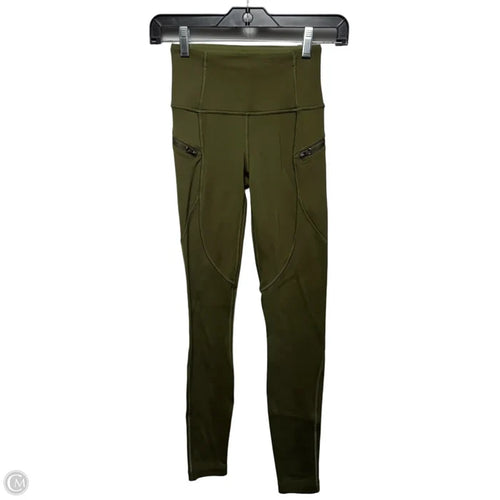 Athletic Leggings By Lululemon In Green, Size: 2