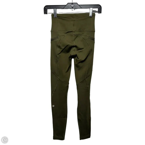 Athletic Leggings By Lululemon In Green, Size: 2