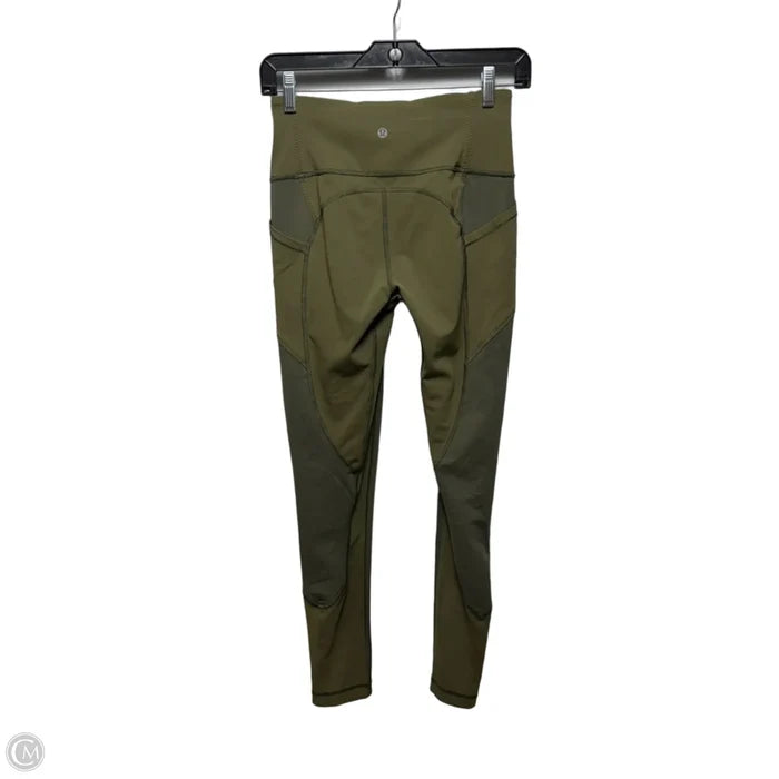 Athletic Leggings By Lululemon In Green, Size: 6