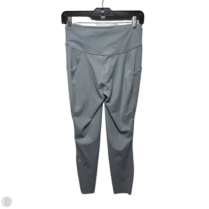 Athletic Leggings By Lululemon In Grey, Size: 8