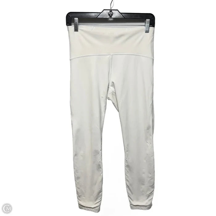Athletic Leggings By Lululemon In White, Size: 8