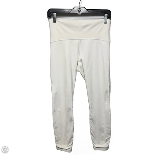 Athletic Leggings By Lululemon In White, Size: 8