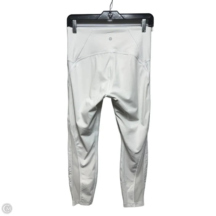 Athletic Leggings By Lululemon In White, Size: 8