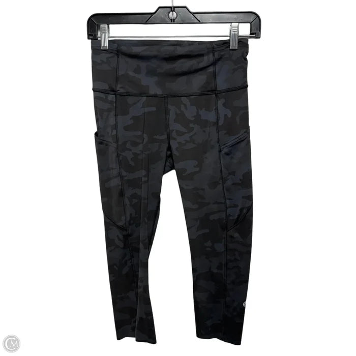 Athletic Leggings Capris By Lululemon In Camouflage Print, Size: 6