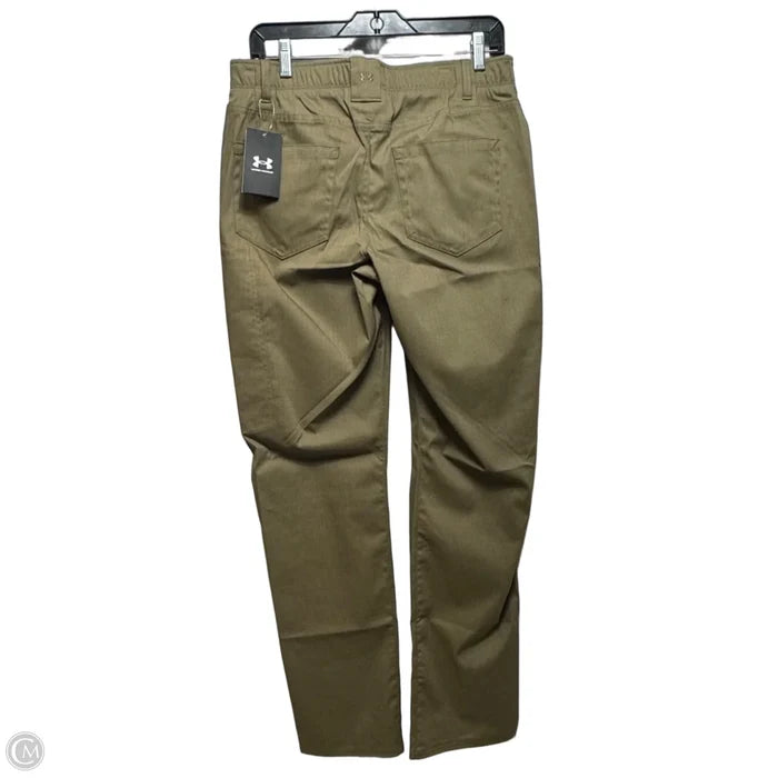 Athletic Pants By Under Armour In Green, Size: 10