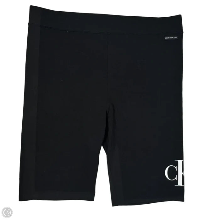 Athletic Shorts By Calvin Klein In Black, Size: Xl