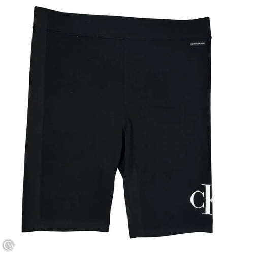 Athletic Shorts By Calvin Klein In Black, Size: Xl