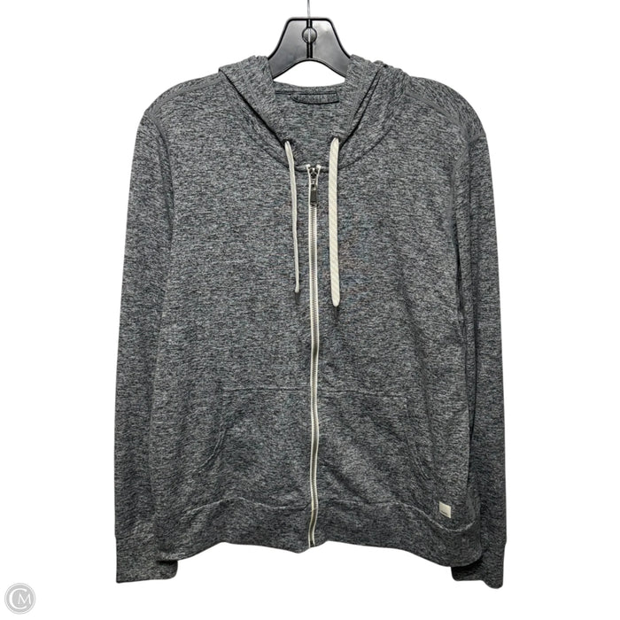 Athletic Sweatshirt Hoodie By Vuori In Grey, Size: L
