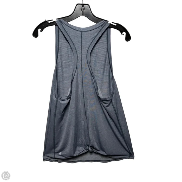 Athletic Tank Top By Lululemon In Grey/Blue, Size: 10
