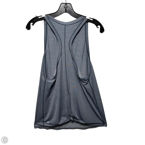 Athletic Tank Top By Lululemon In Grey/Blue, Size: 10