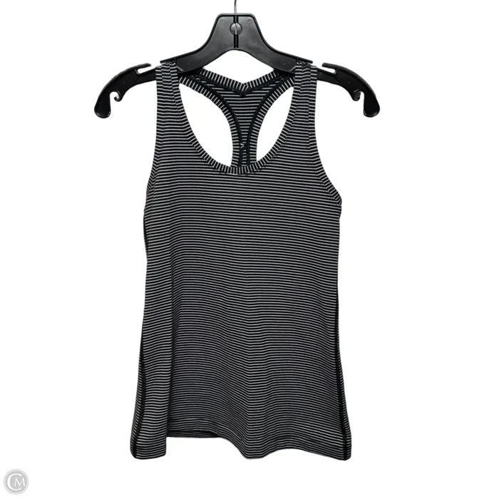 Athletic Tank Top By Lululemon In Striped Pattern, Size: M ESTIMATED