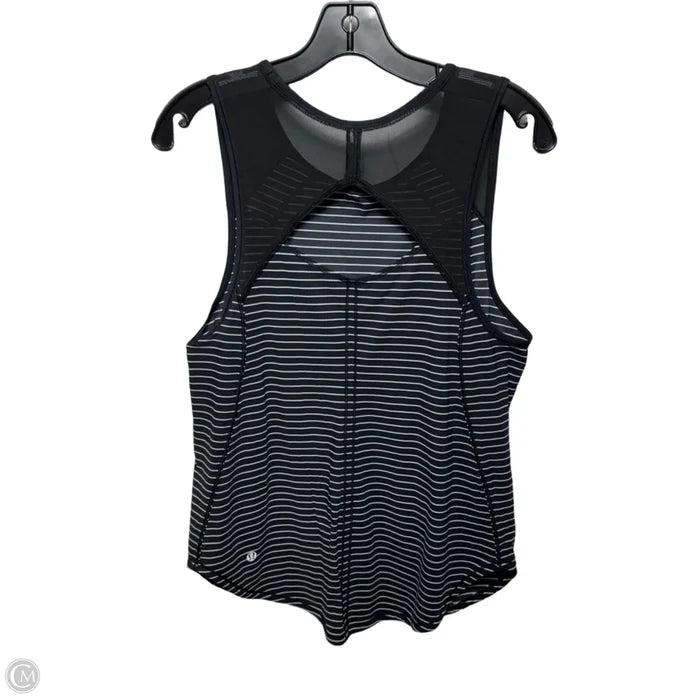 Athletic Tank Top By Lululemon In Striped Pattern, Size: M ESTIMATED