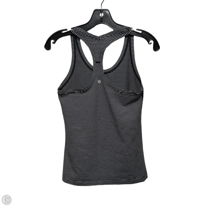Athletic Tank Top By Lululemon In Striped Pattern, Size: M ESTIMATED