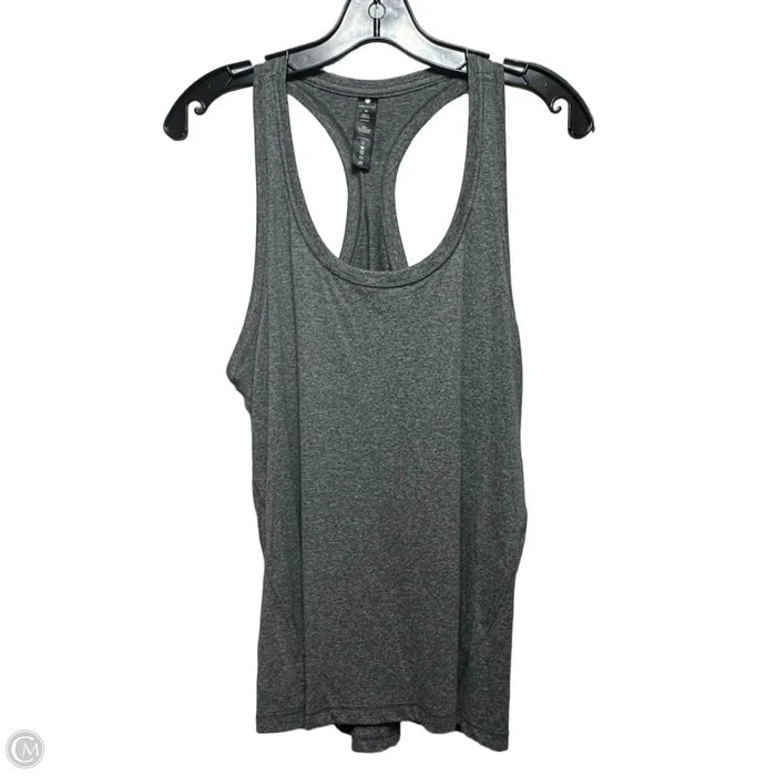 Athletic Tank Top By Yogalicious In Grey, Size: M