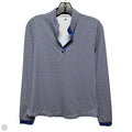 Athletic Top Long Sleeve Collar By Fairway and Greene In Blue, Size: S