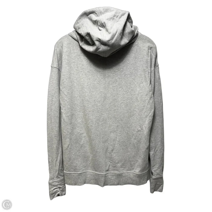 Athletic Top Long Sleeve Collar By Lululemon In Grey, Size: 4