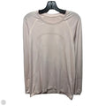 Athletic Top Long Sleeve Collar By Lululemon In Pink, Size: 12