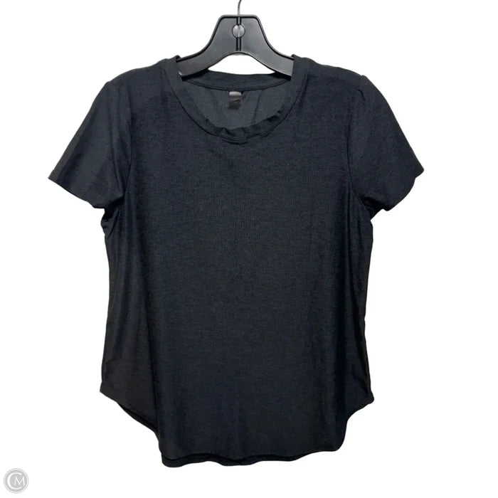 Athletic Top Short Sleeve By Beyond Yoga In Grey, Size: S
