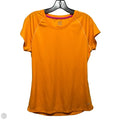 Athletic Top Short Sleeve By Champion In Orange, Size: L