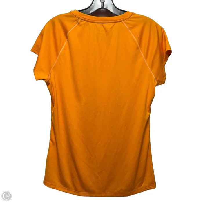 Athletic Top Short Sleeve By Champion In Orange, Size: L